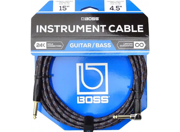 <b>BOSS BIC-15A Cabo Audio Instrumento Jack reto/angulado mono 4.5 metros comprimento Revestimento Malha Garantia Vitalícia</b> <b>BOSS BIC-15A Cabo Audio Instrumento Jack reto/angulado mono 4.5 metros comprimento Revestimento Malha Garantia Vitalícia</b>